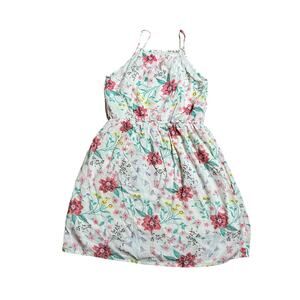 Old Navy Girls Ivory Floral print Sleeveless Dress Size Large 10/12